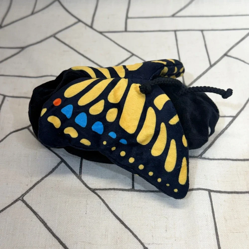 Kiwico Reversible Plush OS Multi Caterpillar to Swallowtail Butterfly Toy